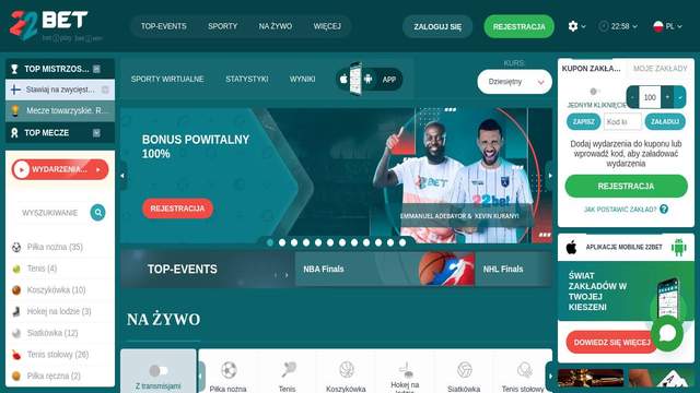 22Bet casino screenshot